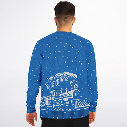 Bipolar Express Ugly Christmas Sweater - Athletic Sweatshirt