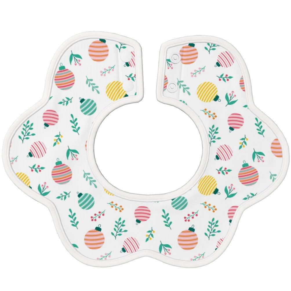 BOHO Festive - Soft Petal-Shaped Reversible Baby Bib – Cotton Comfort for Little Ones