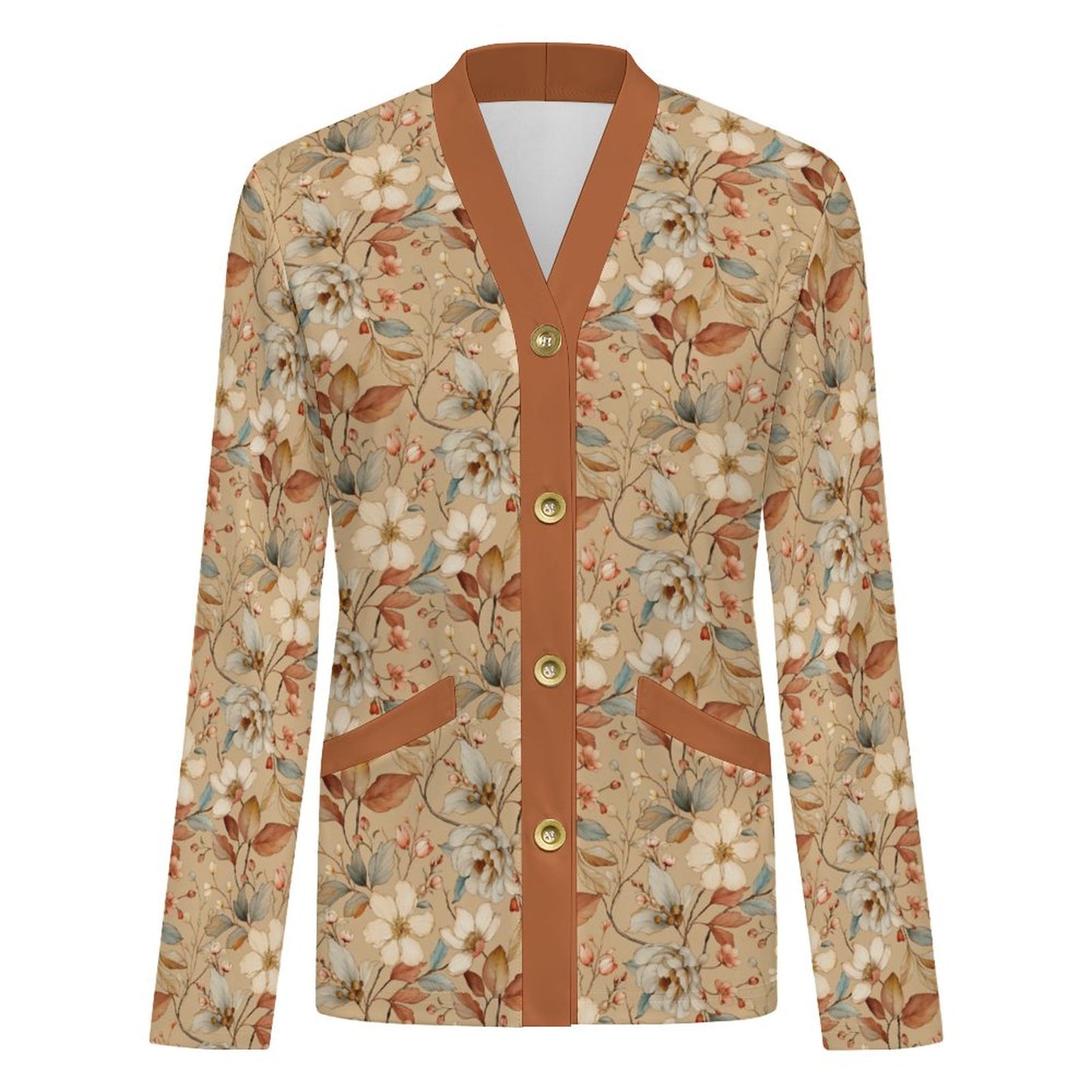 Camel Rust 170gsm Women's Lightweight Cardigan