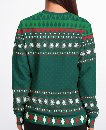 Bowling Christmas Ugly Sweater - Athletic Sweatshirt