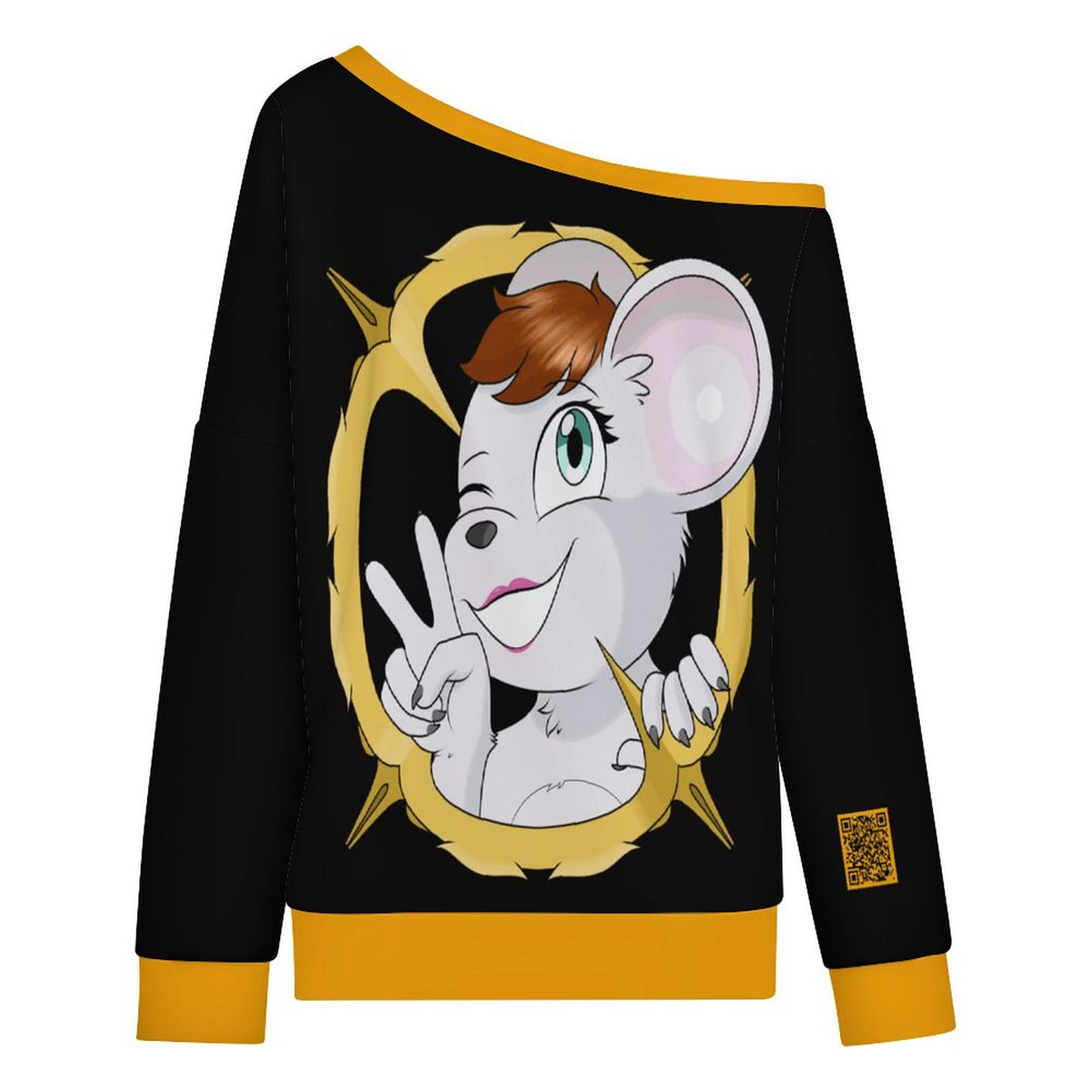 MJIK THIZE | Off the Shoulder Sweatshirt