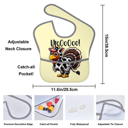 Mooing Turkey Thanksgiving Bib – Waterproof & Hilarious!