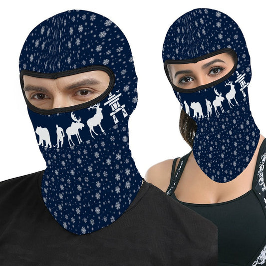 Snowfall | Full Face Balaclava Mask - Stretchy All-Season Outdoor Face Covering