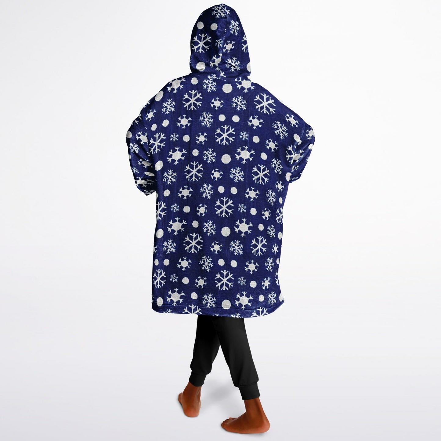 Blue Winter Snowflakes Youth Snug Hoodie