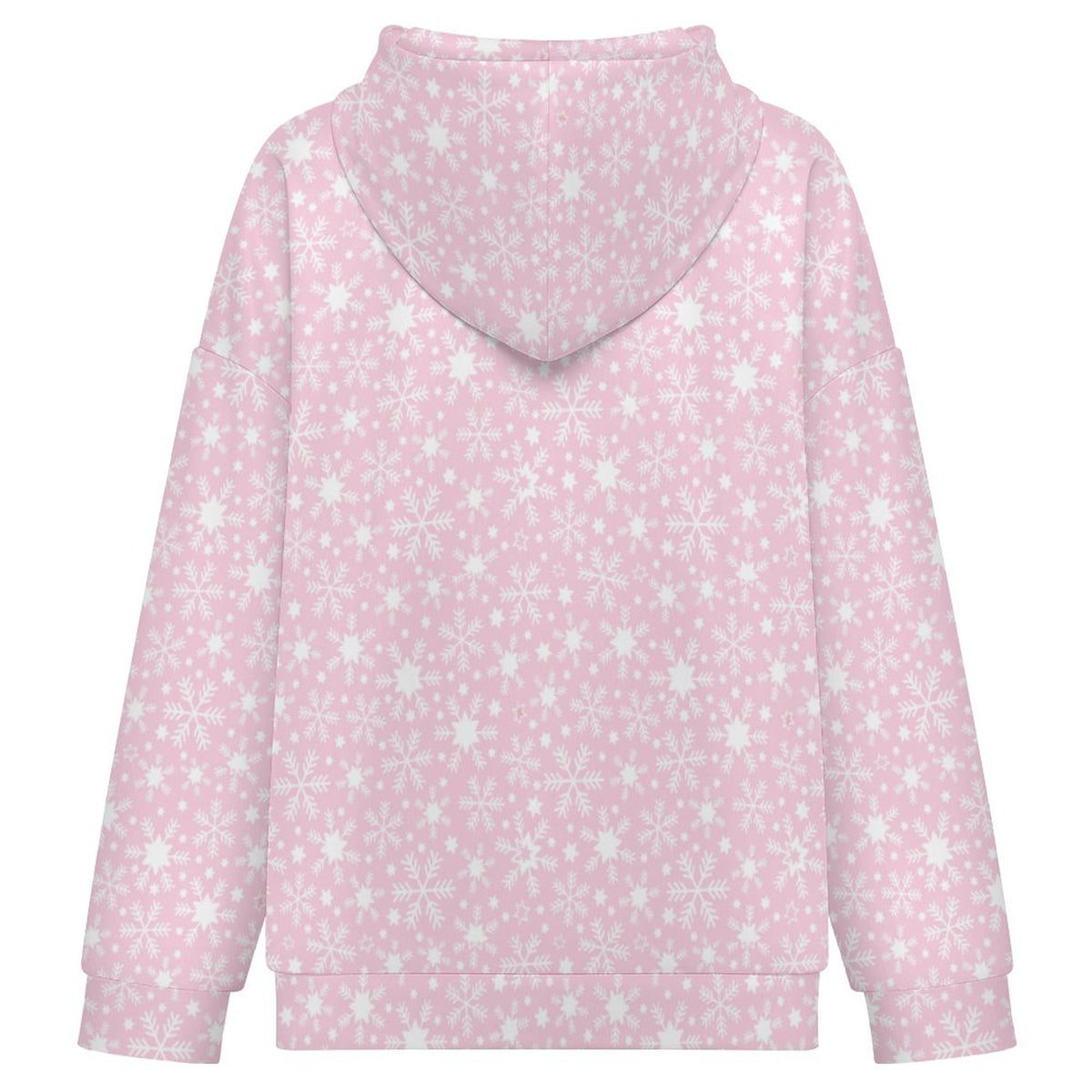 Let it Snow | Women's Full-Zip Hoodie – Soft, Warm & Comfortable Casual Hoodie - Pastels