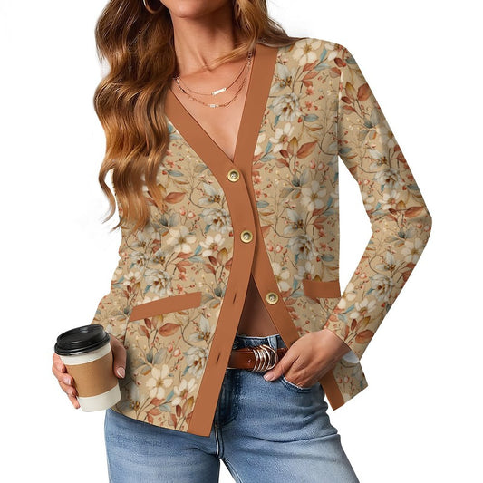 Camel Rust 170gsm Women's Lightweight Cardigan