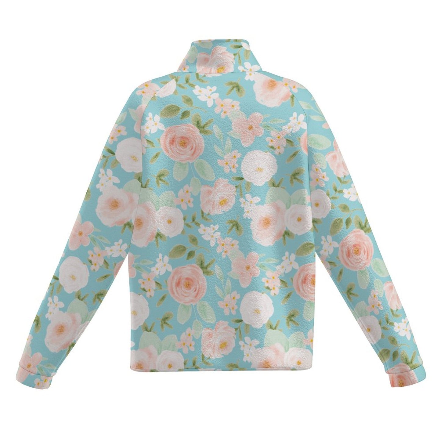 Easy Florals | Women's Casual Fleece Jacket - Warm, Soft, and Weekend-Ready