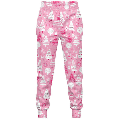 Pink Winter Wonderland - Fashion Kids/Youth Jogger - AOP