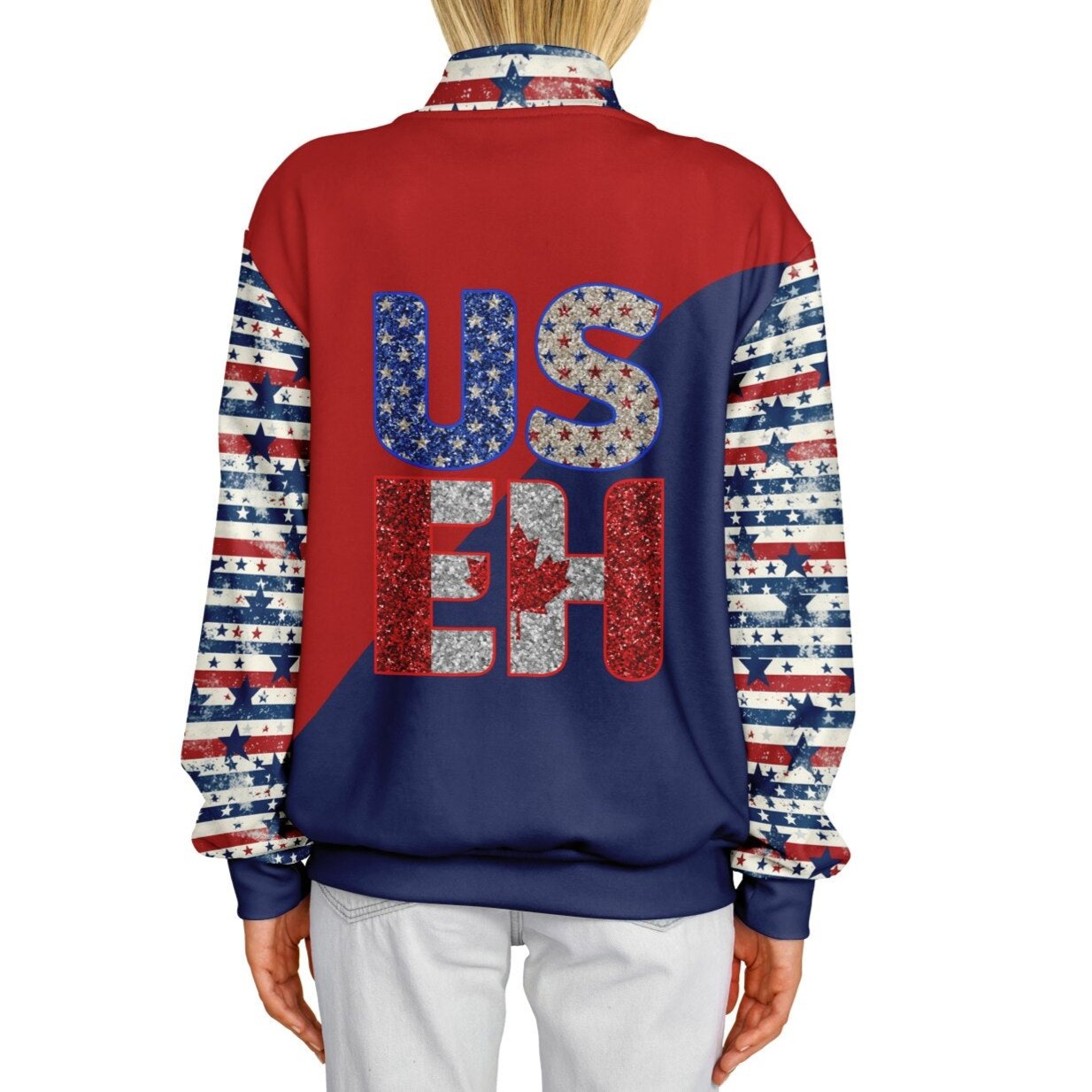 Retro US-EH - Premium Heavyweight Baseball Jacket – Unique Design, Comfort & Style