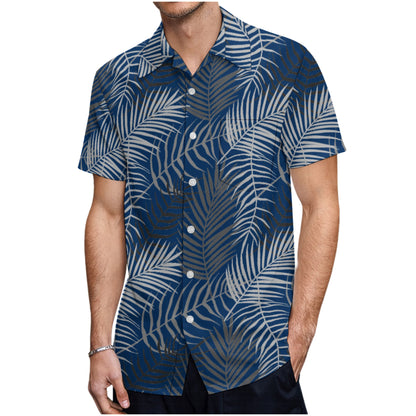 Tropical Fern Button Up Hawaiian Shirt - Perfect for your Summer Getaway!