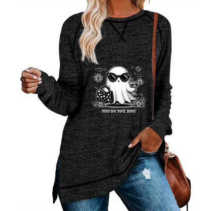 You Do You, Boo!  - Women's Long Sleeve Halloween Raglan Sweater