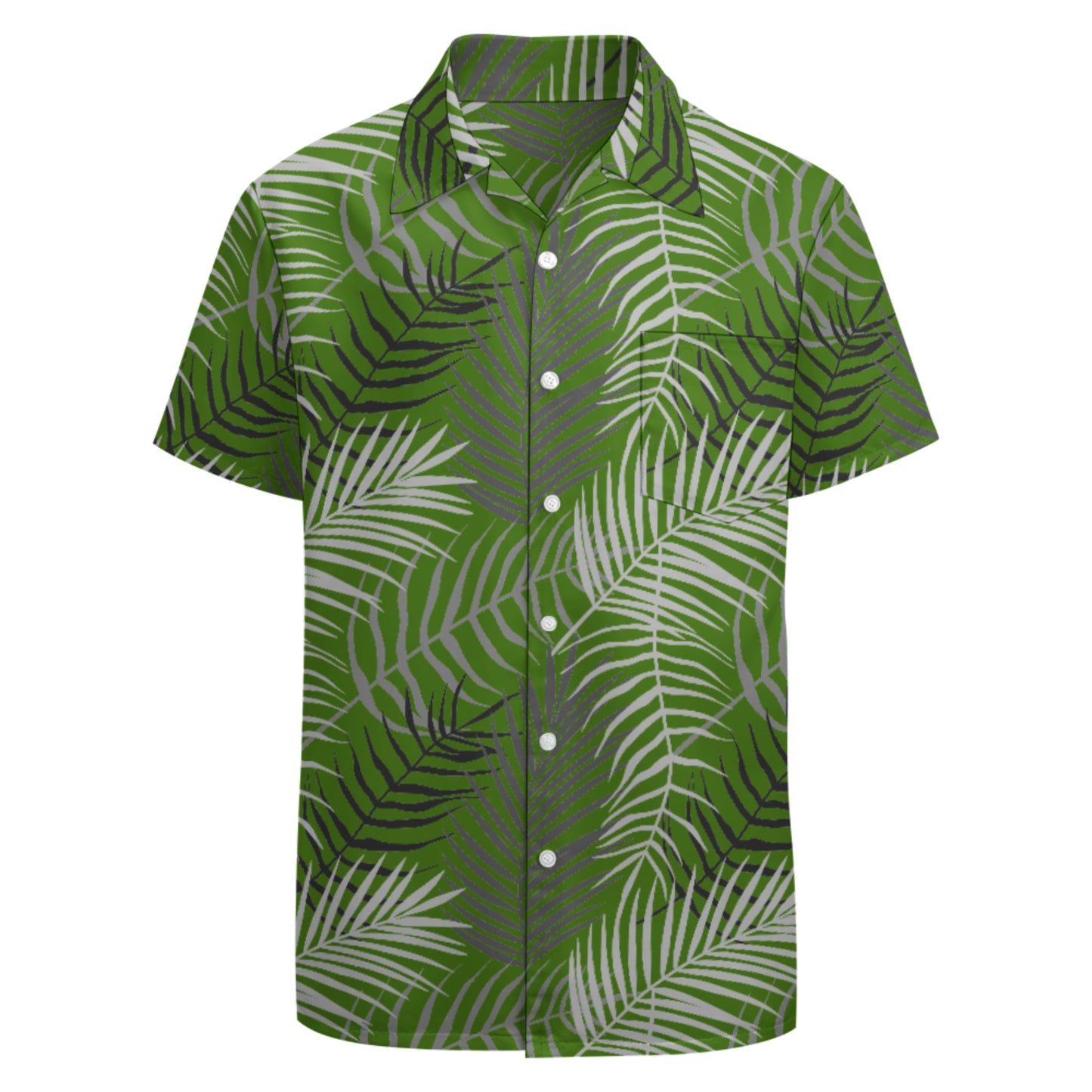 Tropical Fern Button Up Hawaiian Shirt - Perfect for your Summer Getaway!