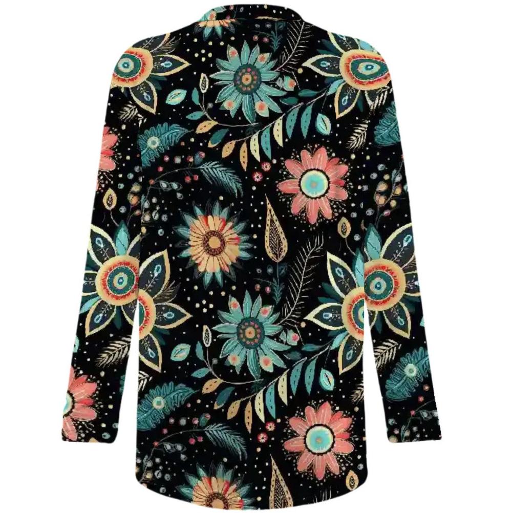 BOHO Western - Women's Long-Sleeved Cardigan with Pockets - Soft, Stretchy & Stylish