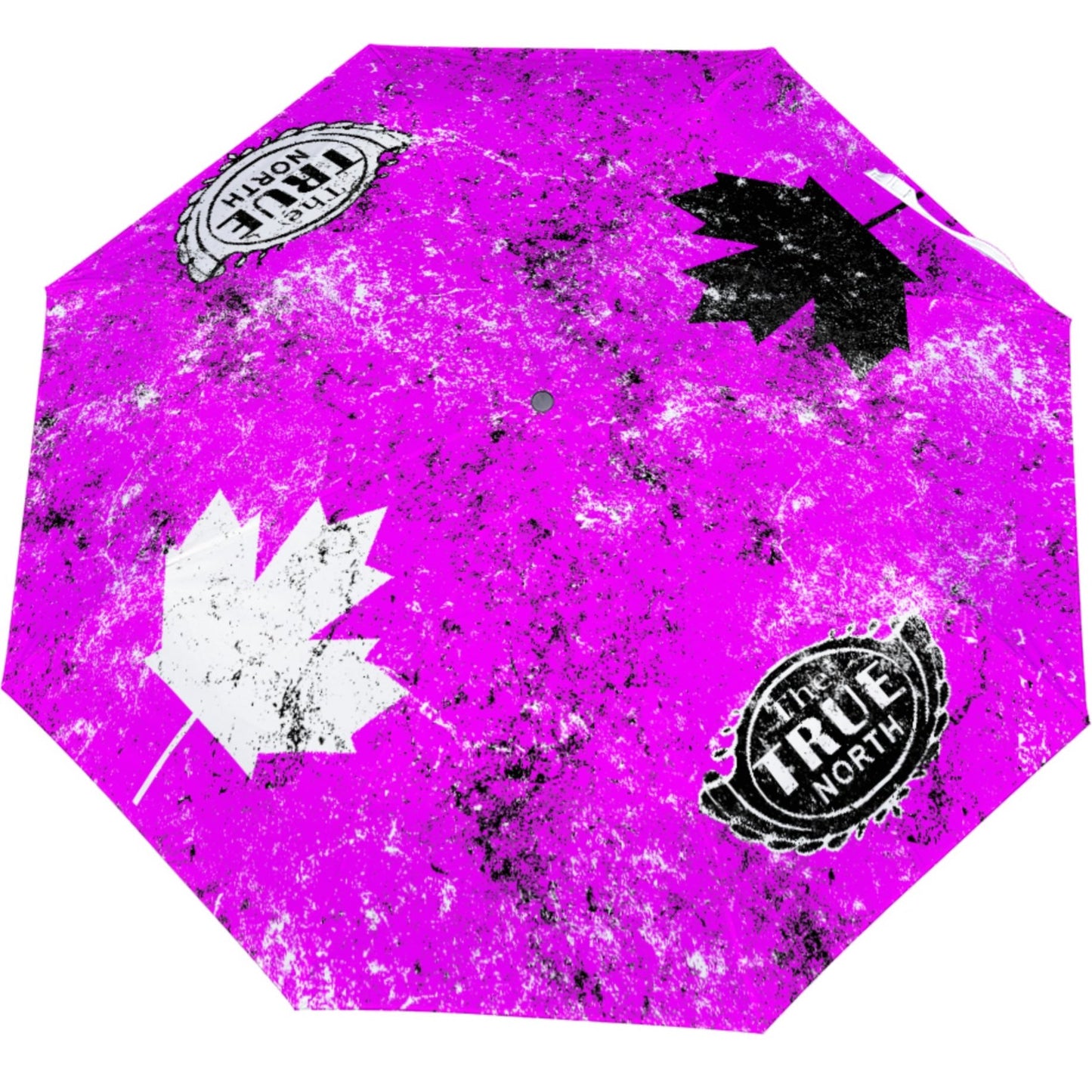 Canada Maple Leaf True North Grunge Umbrella