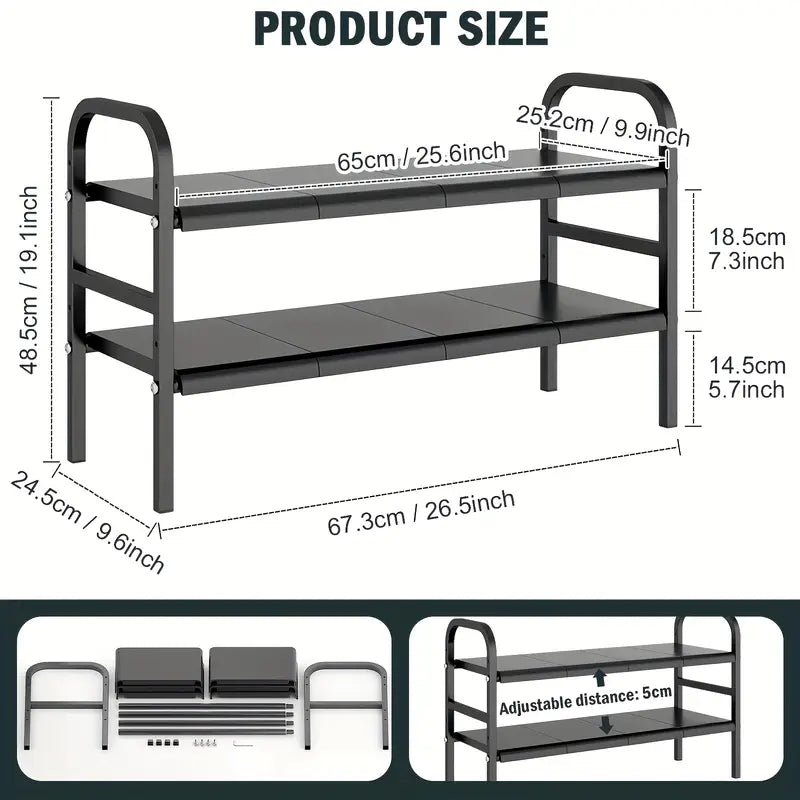Dimensions of a metal bunk bed with adjustable shelves