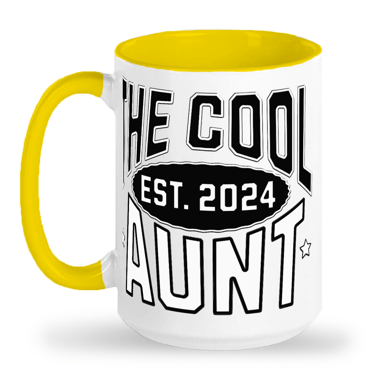 2024 The Cool Aunt Tall Glossy Ceramic Mug