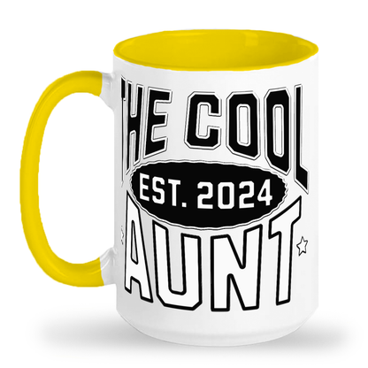 2024 The Cool Aunt Tall Glossy Ceramic Mug