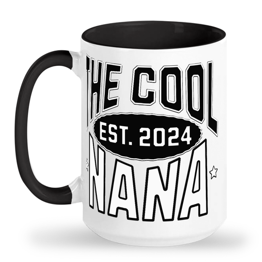 2024 The Cool Nana Tall Glossy Ceramic Mug