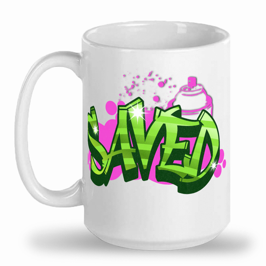 Saved Graffiti 15oz Ceramic Mug