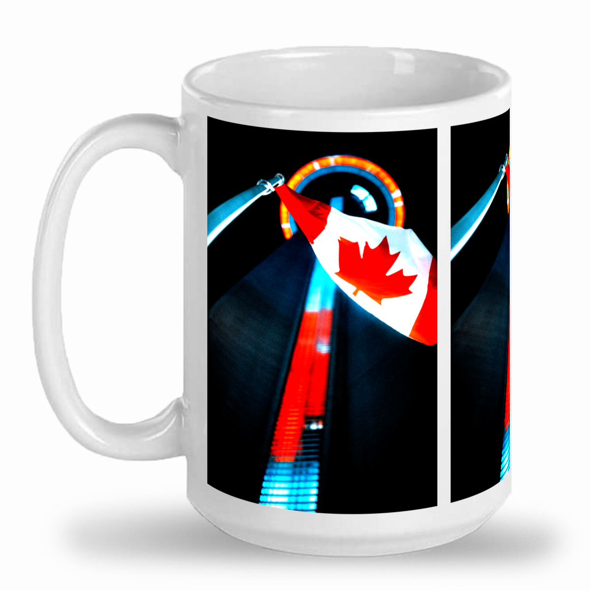 Canada Day at CN Tower Ontario - 2-Tone 15oz Ceramic Mug