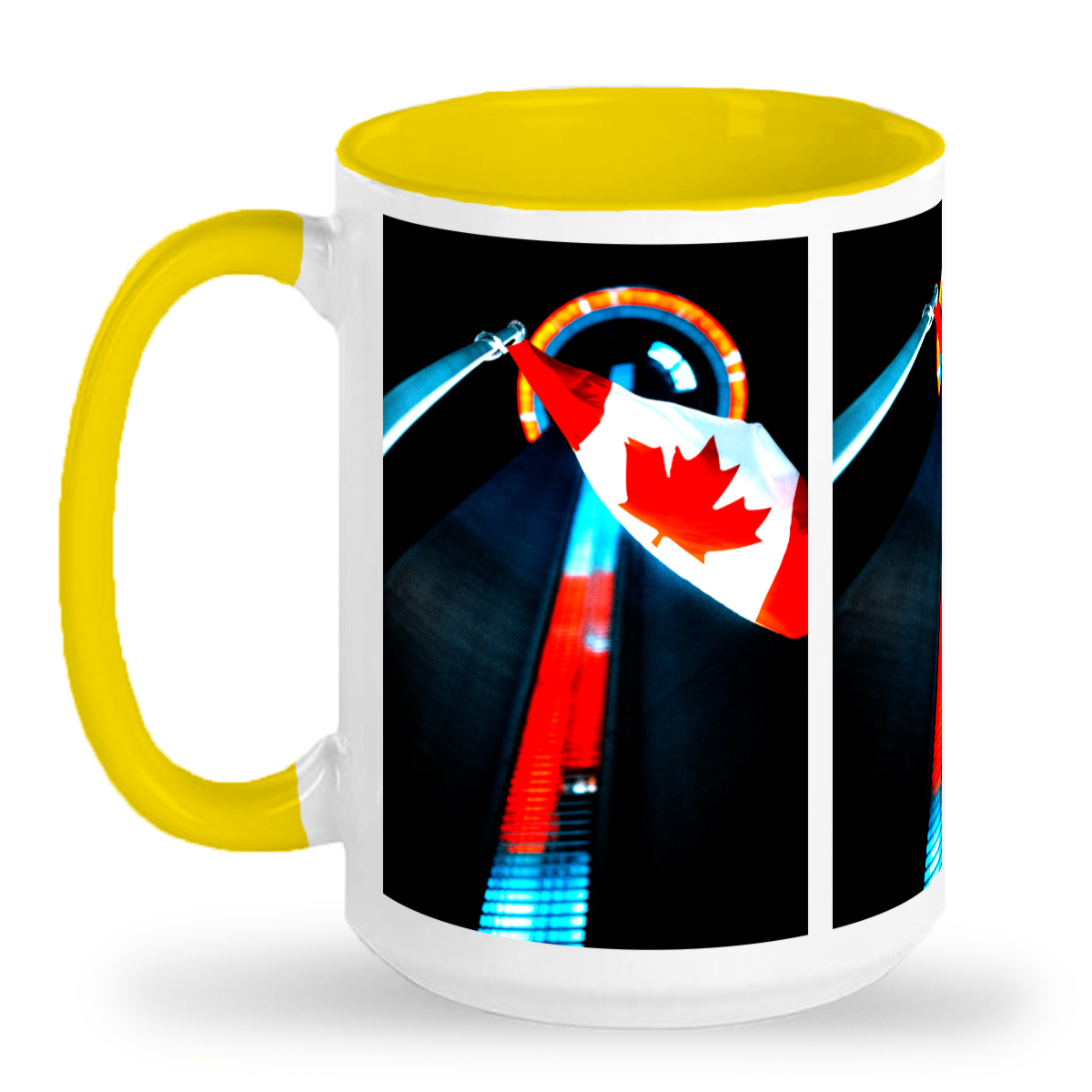 Canada Day at CN Tower Ontario - 2-Tone 15oz Ceramic Mug