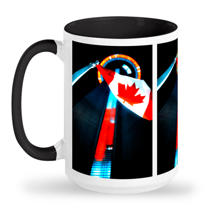 Canada Day at CN Tower Ontario - 2-Tone 15oz Ceramic Mug