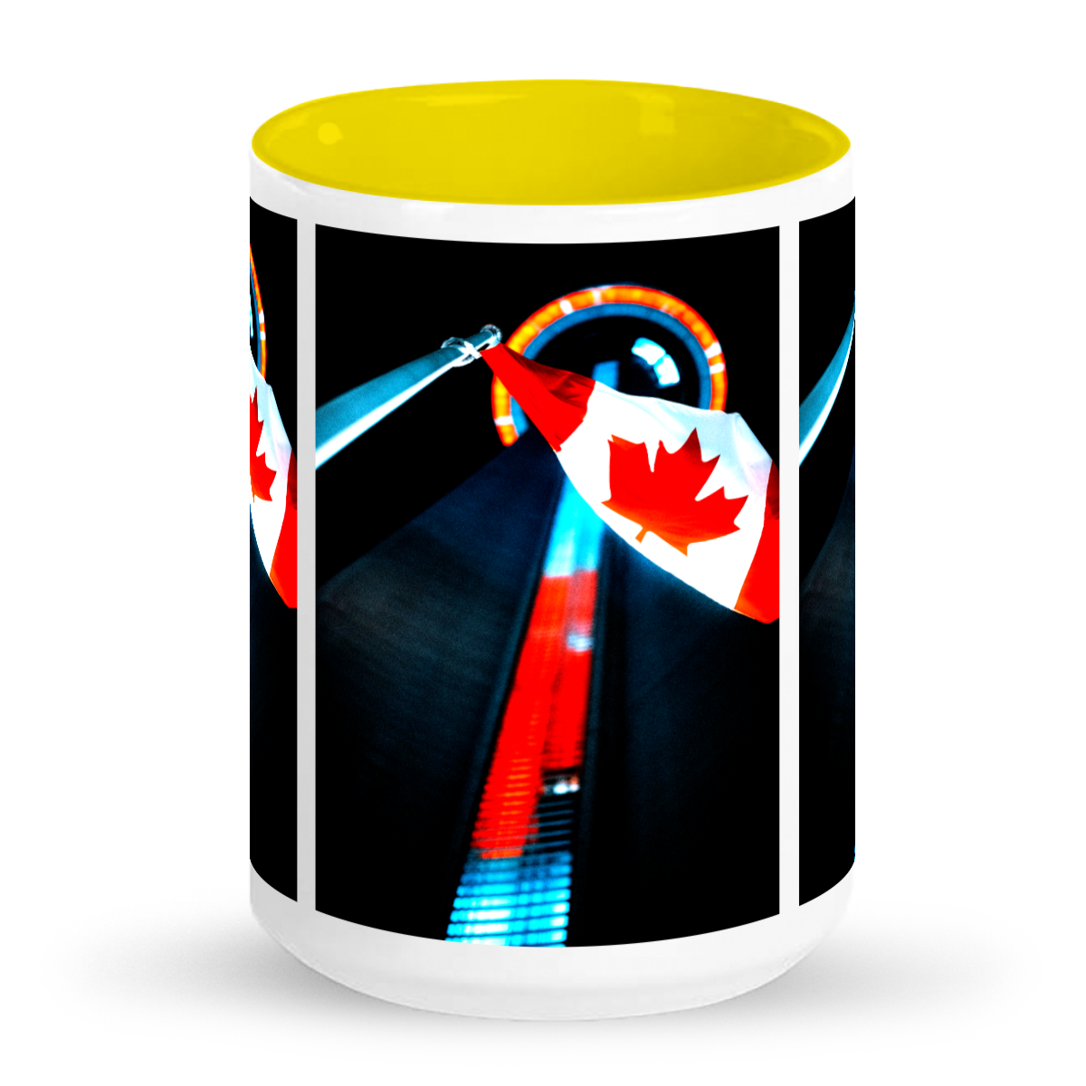 Canada Day at CN Tower Ontario - 2-Tone 15oz Ceramic Mug