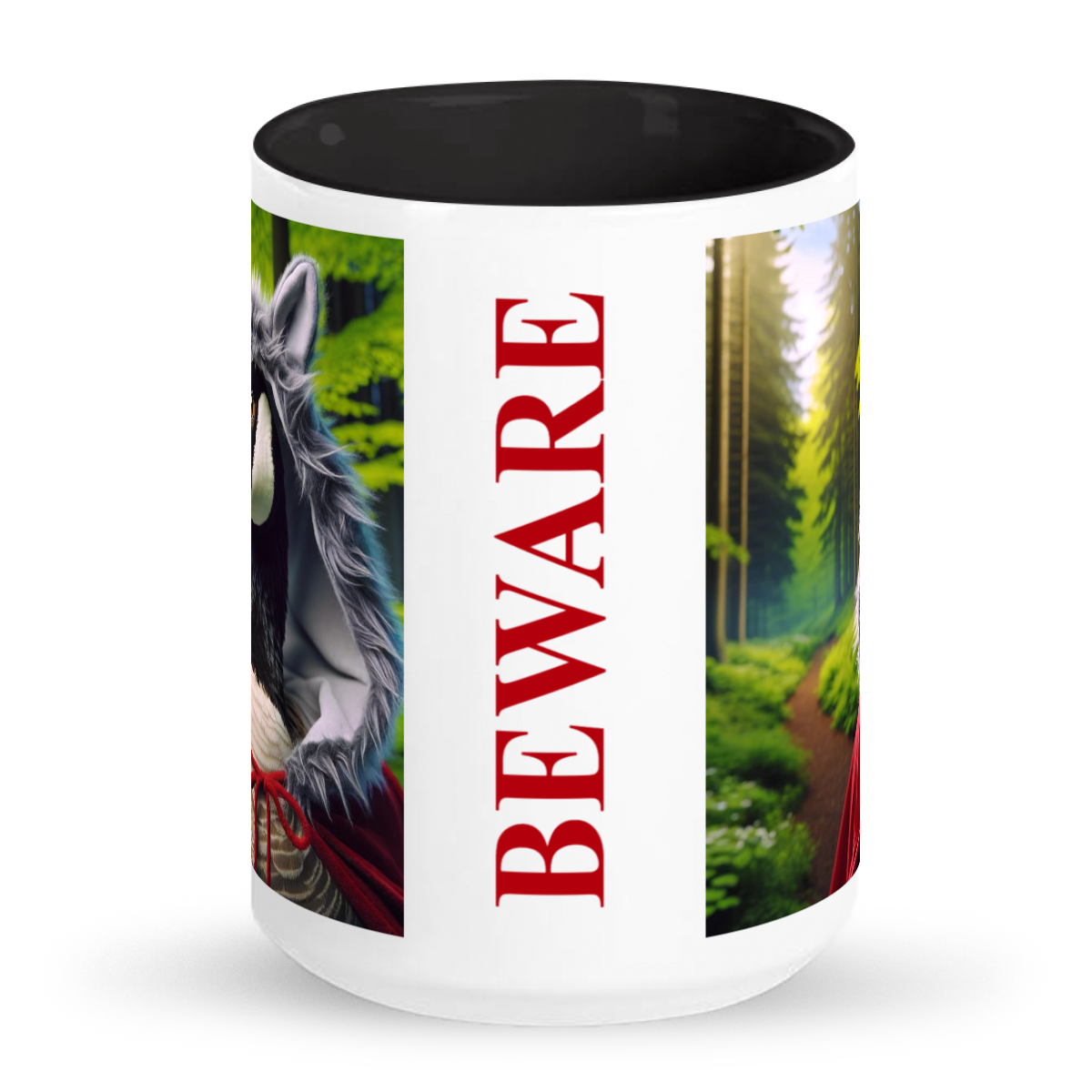 Back Into the Woods 15 oz Ceramic Mug - BEWARE the Canada Goose