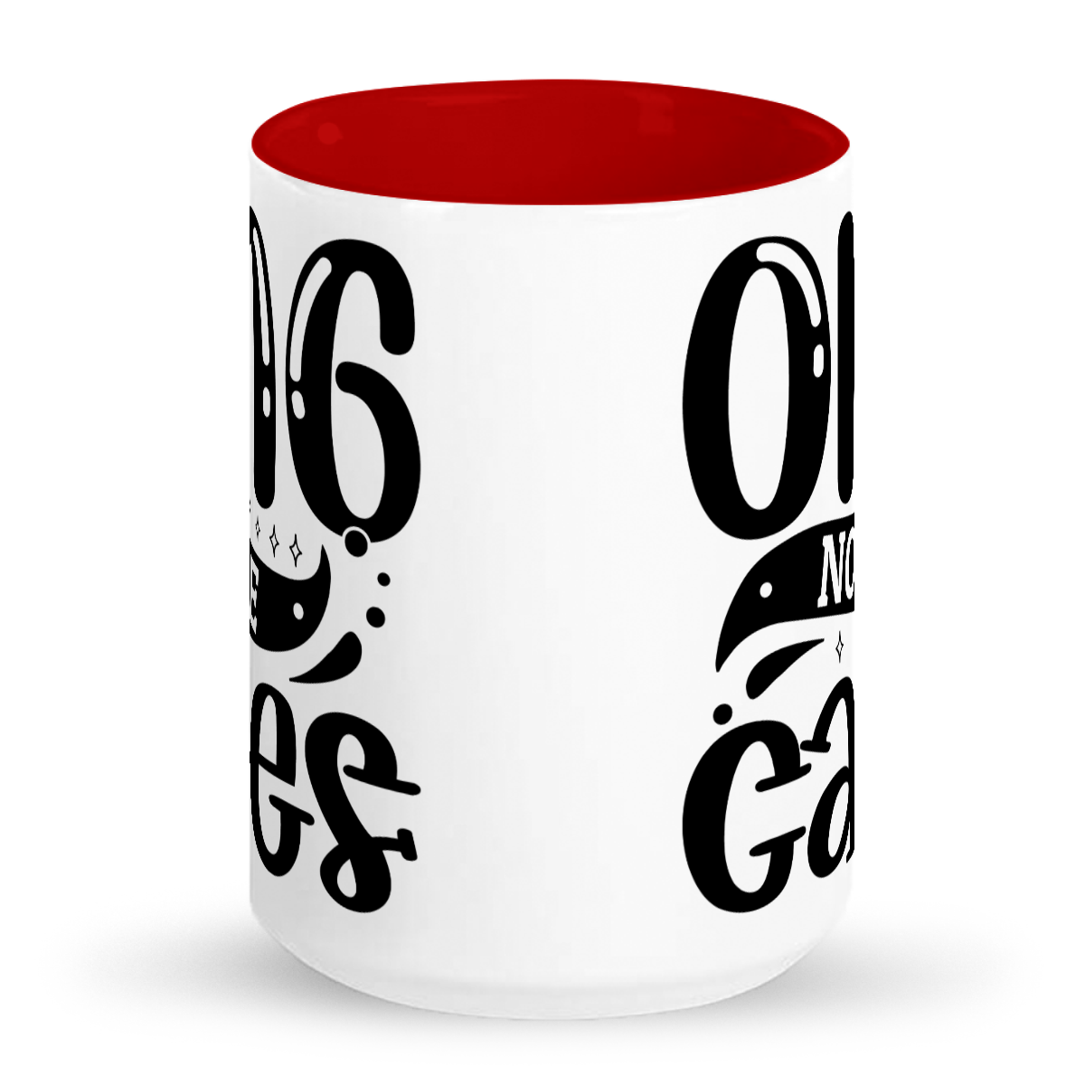 OMG No One Cares - 15 oz 2-Toned Ceramic Mug