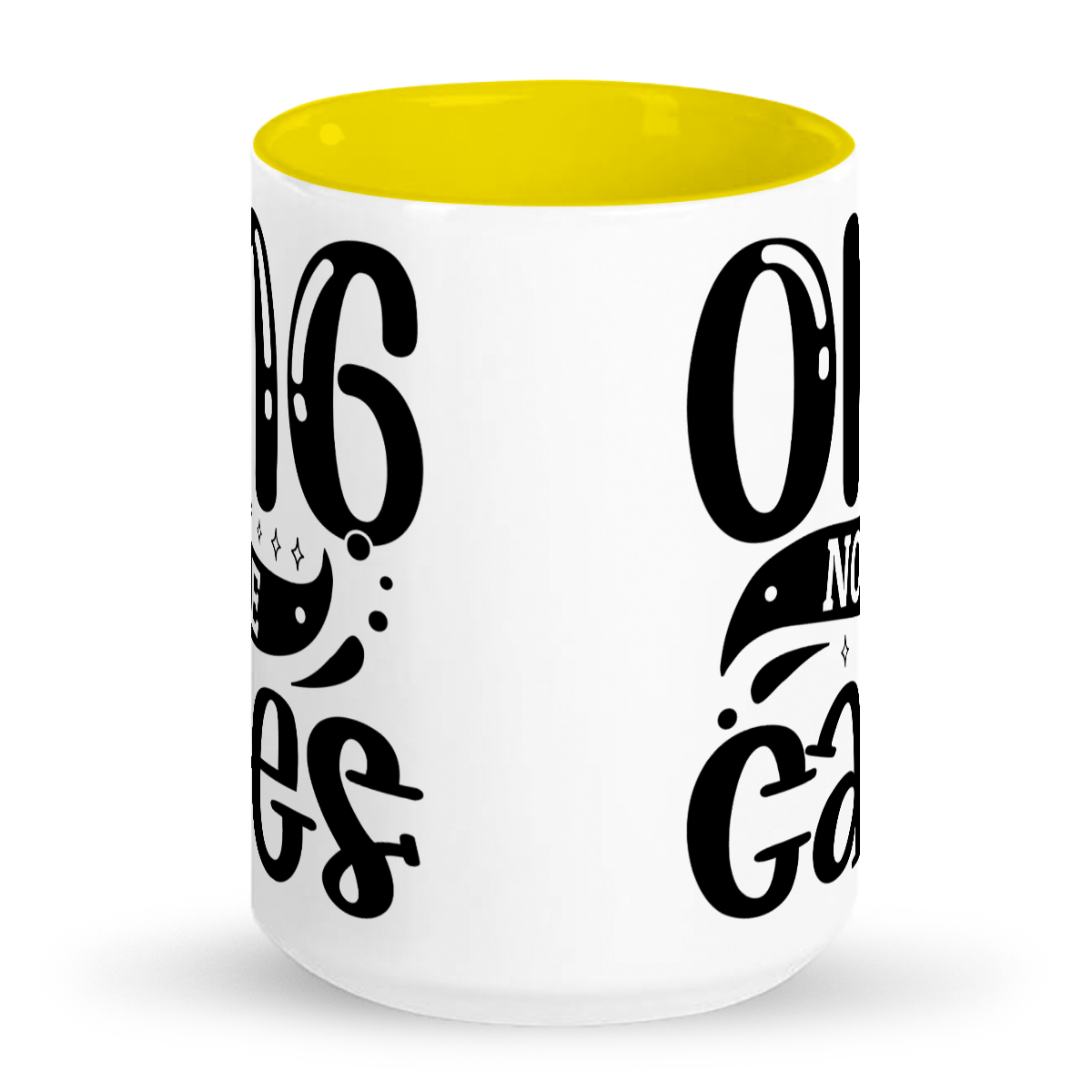 OMG No One Cares - 15 oz 2-Toned Ceramic Mug