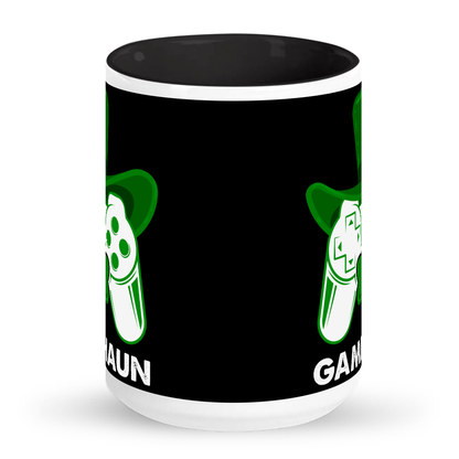 GAMERCHAUN - Ceramic 15oz Irish Gamer Mug - Fun St. Patrick's Day