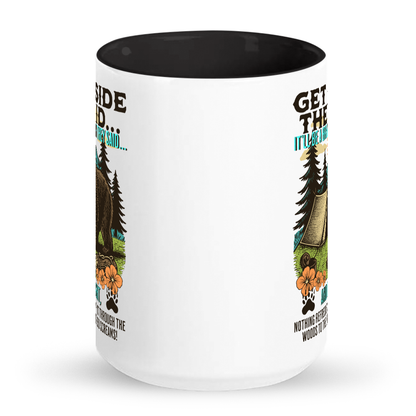 Get Outside They Said... 15 oz Tall glossy ceramic mug