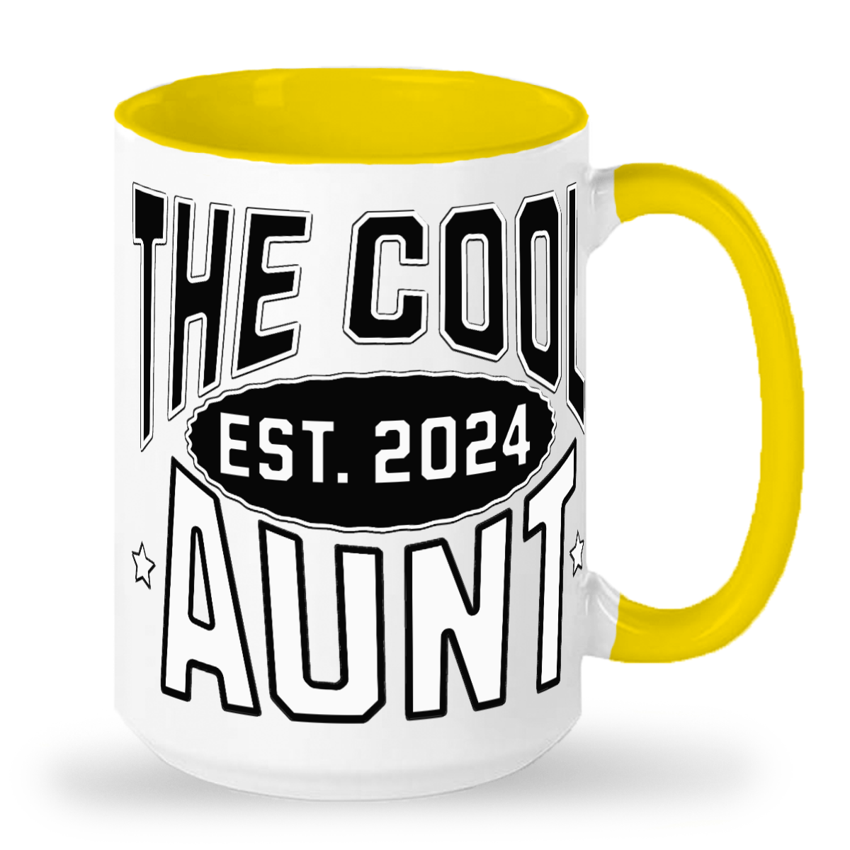 2024 The Cool Aunt Tall Glossy Ceramic Mug