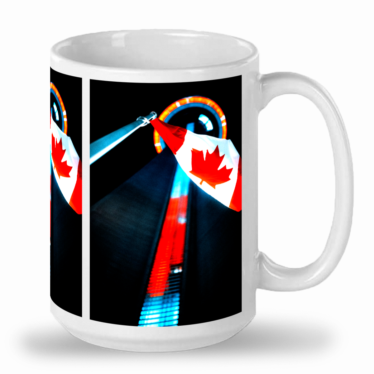 Canada Day at CN Tower Ontario - 2-Tone 15oz Ceramic Mug