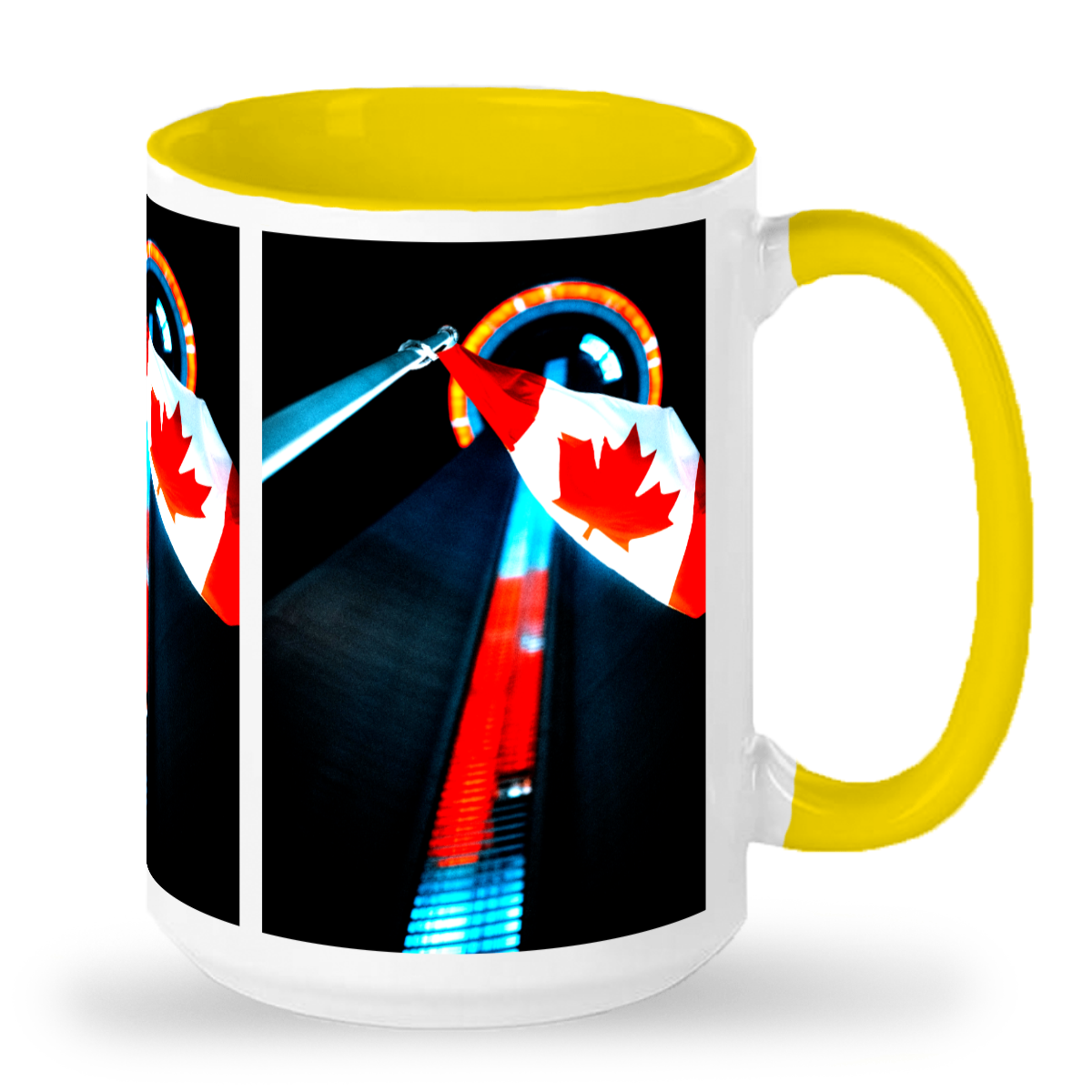 Canada Day at CN Tower Ontario - 2-Tone 15oz Ceramic Mug