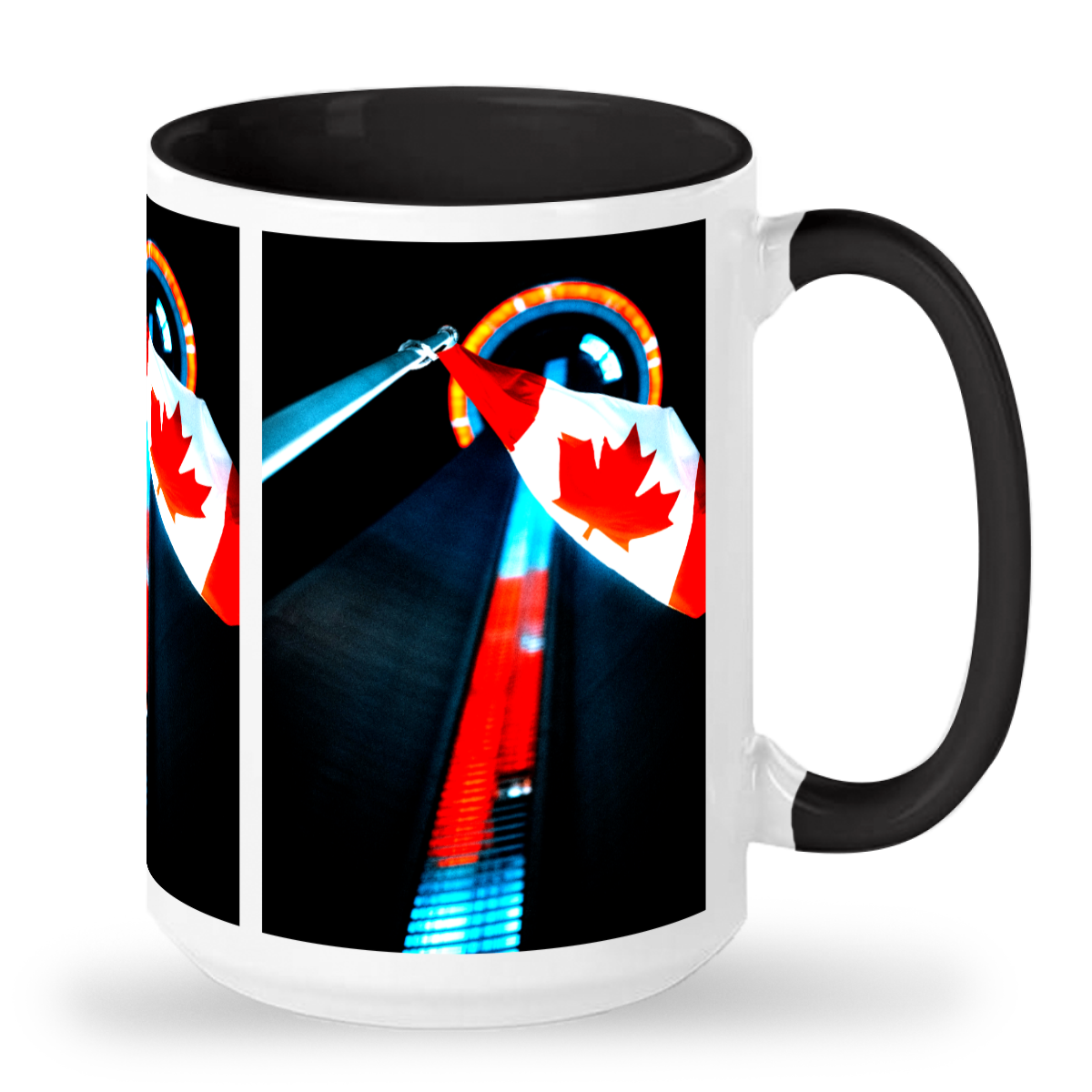 Canada Day at CN Tower Ontario - 2-Tone 15oz Ceramic Mug