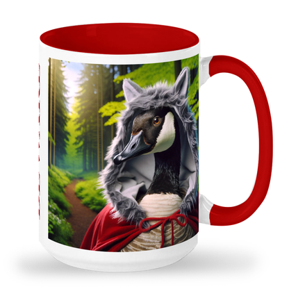 Back Into the Woods 15 oz Ceramic Mug - BEWARE the Canada Goose