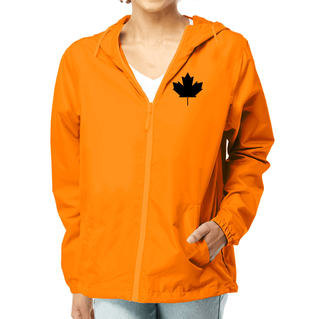 O Canada - Unisex Lightweight Windbreaker Full-Zip Canadian Maple Leaf Jacket