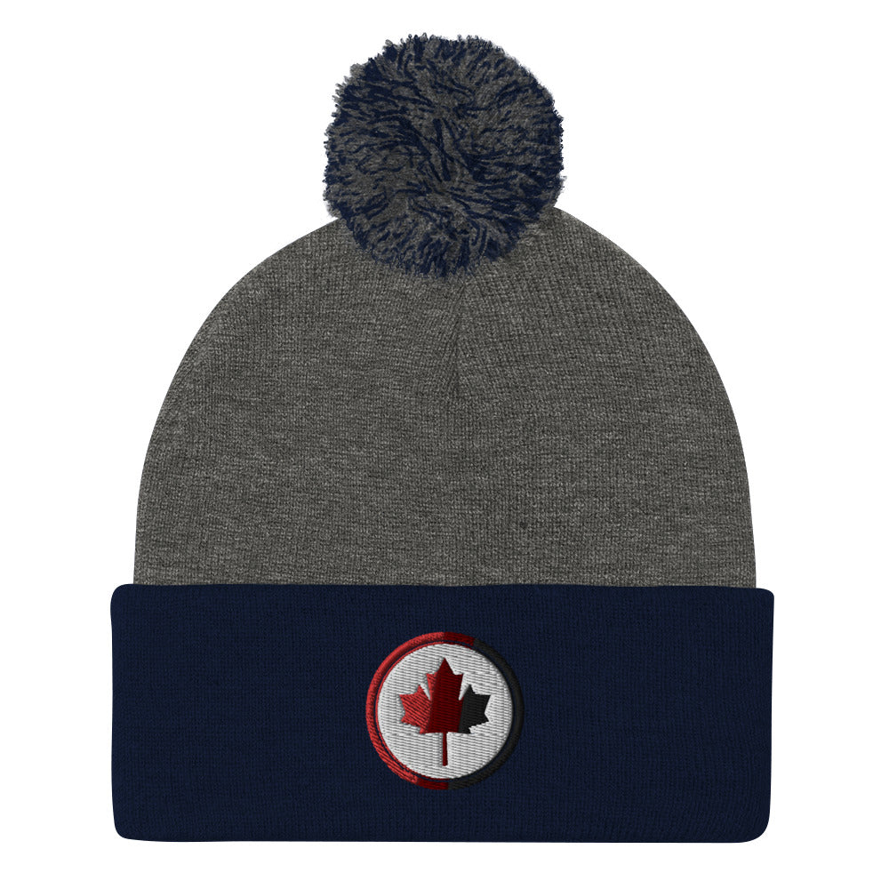 Canadian Maple Leaf - Toque with Pom-Pom