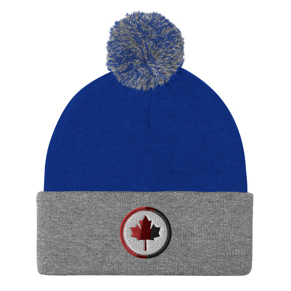 Canadian Maple Leaf - Toque with Pom-Pom