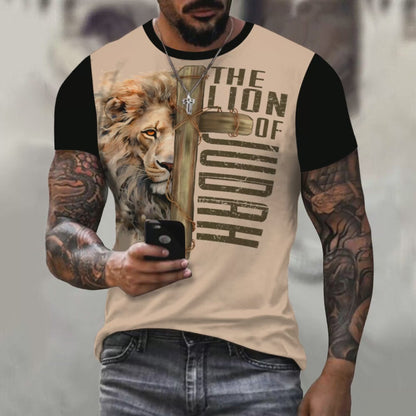 The Lion Of Judah - Men's Cotton Tee