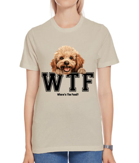 Toy Poodle WTF Where's The Food - Premium Jersey T-Shirt