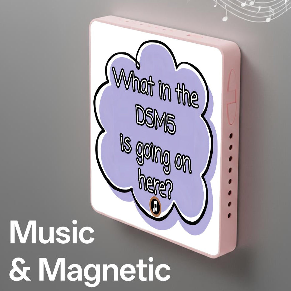 What in the DSM5 is going on here? | Musical Fridge Magnet - Purple