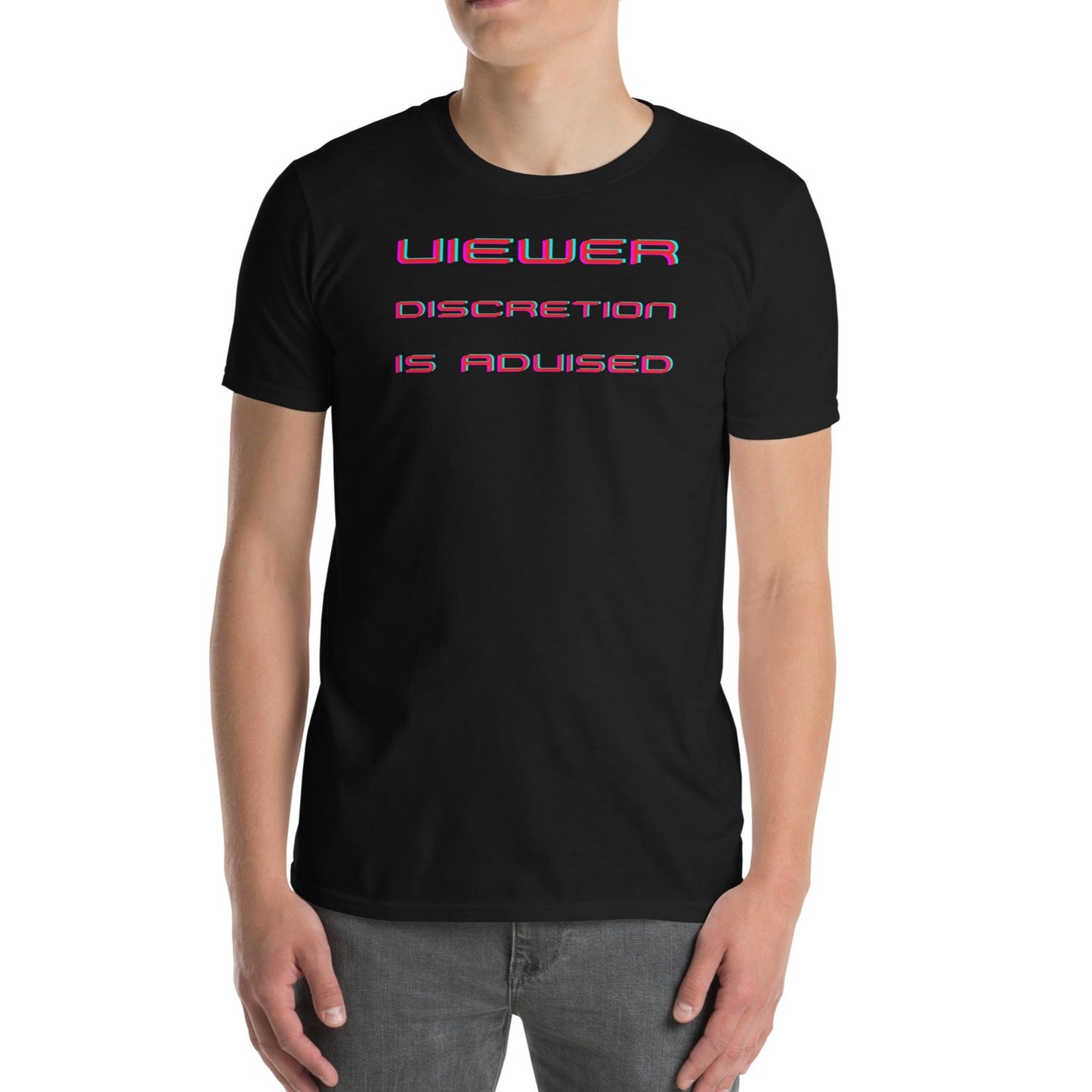 Viewer Discretion is Advised - Funny TV Short-Sleeve Unisex T-Shirt