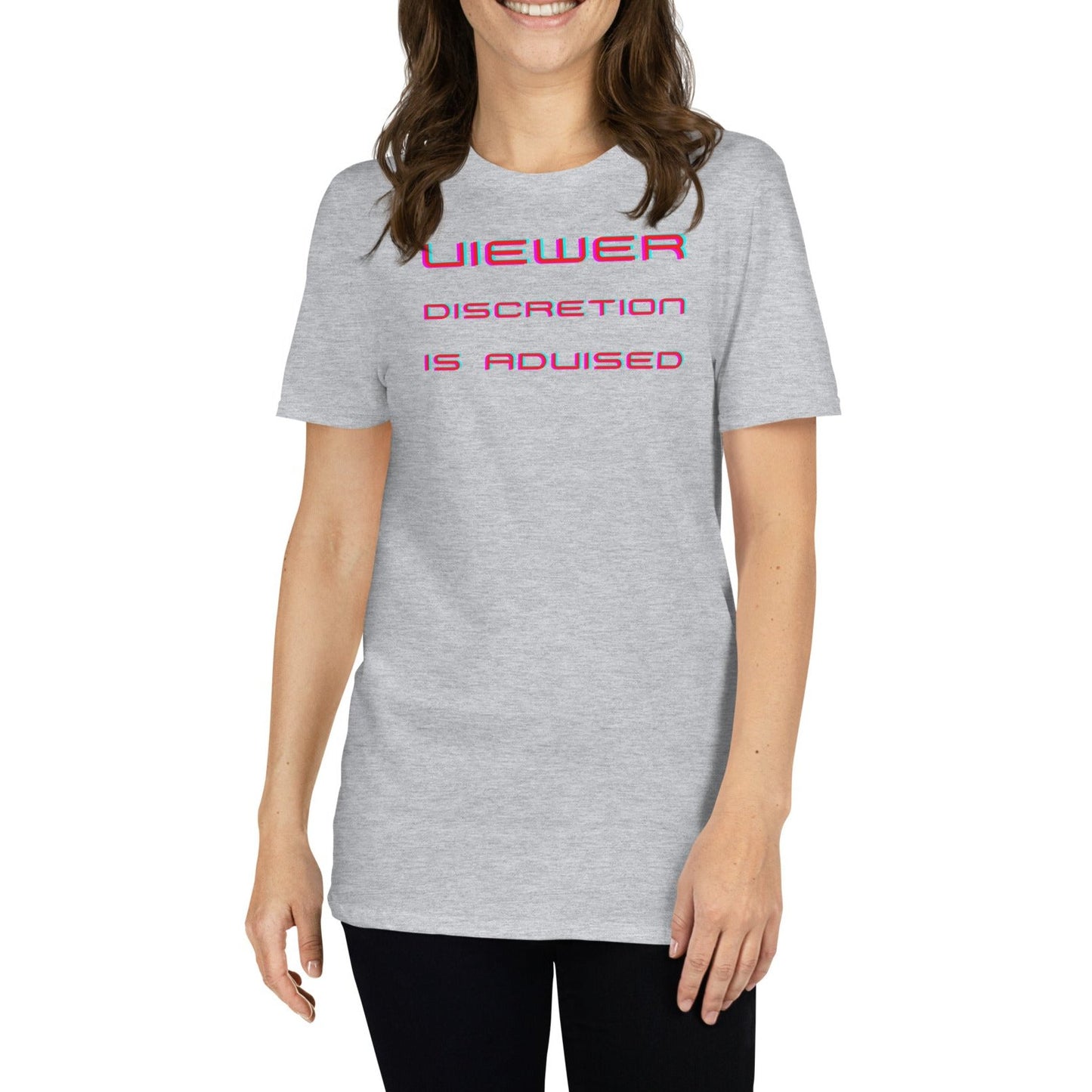 Viewer Discretion is Advised - Funny TV Short-Sleeve Unisex T-Shirt