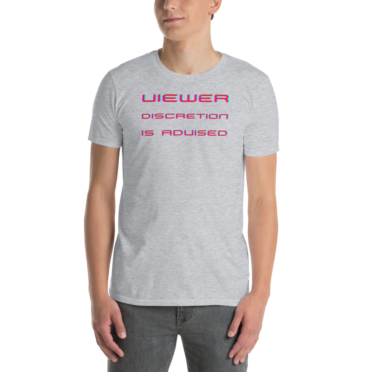 Viewer Discretion is Advised - Funny TV Short-Sleeve Unisex T-Shirt