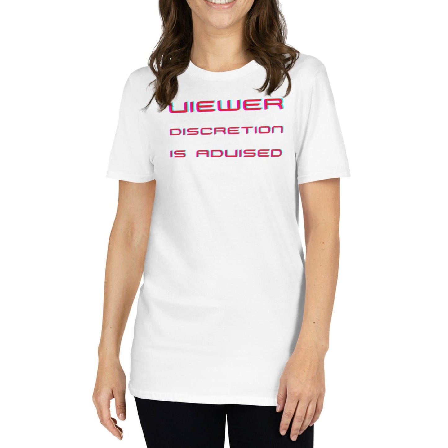 Viewer Discretion is Advised - Funny TV Short-Sleeve Unisex T-Shirt