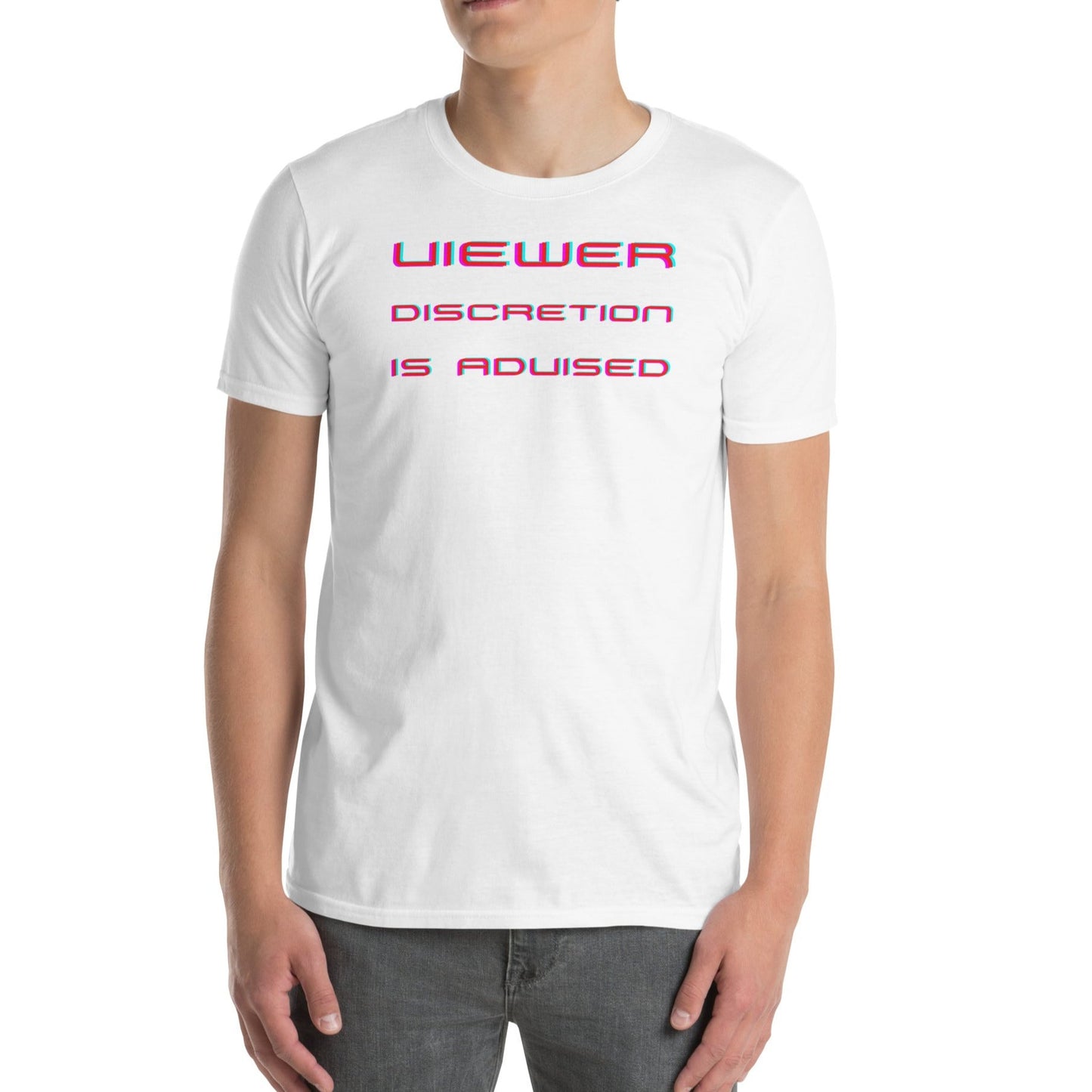 Viewer Discretion is Advised - Funny TV Short-Sleeve Unisex T-Shirt