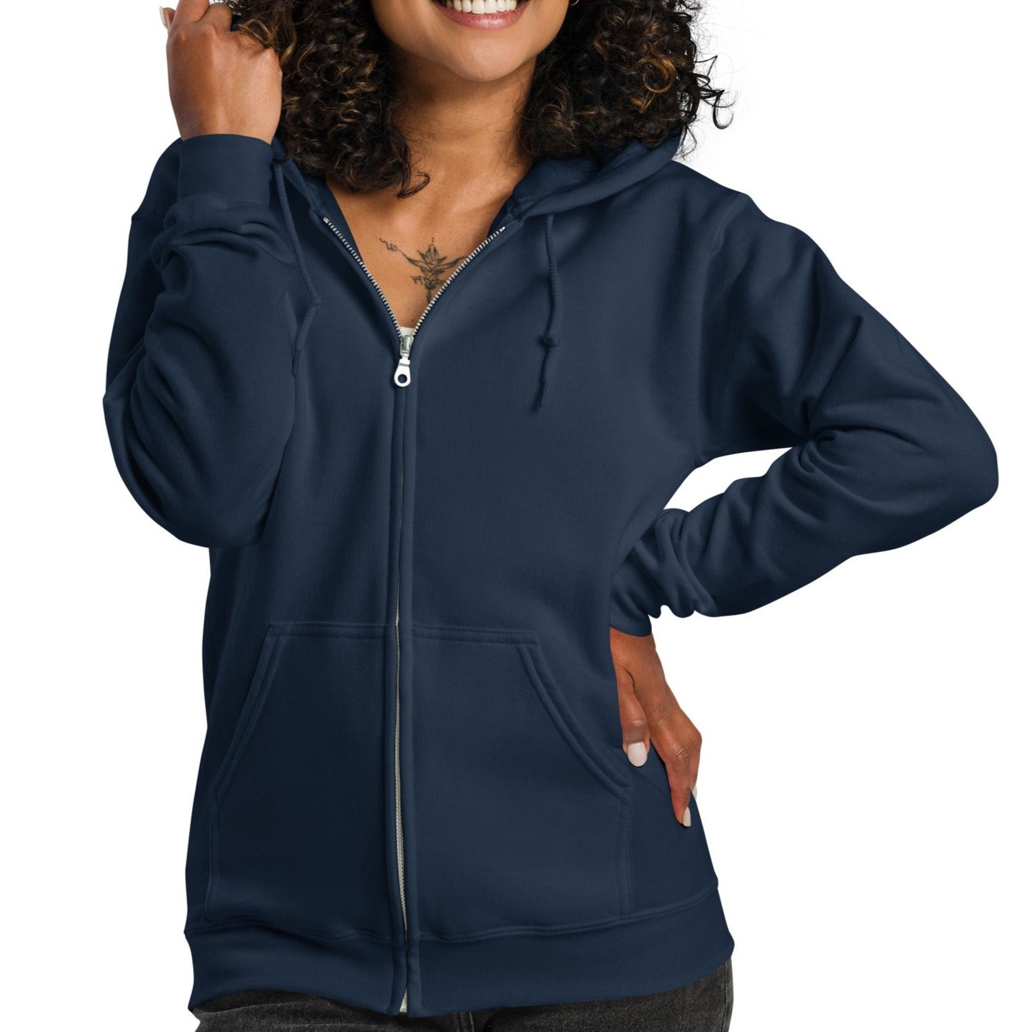 A Lot Can Happen In 3 Days Unisex Heavy Blend Zip Hoodie - White Print