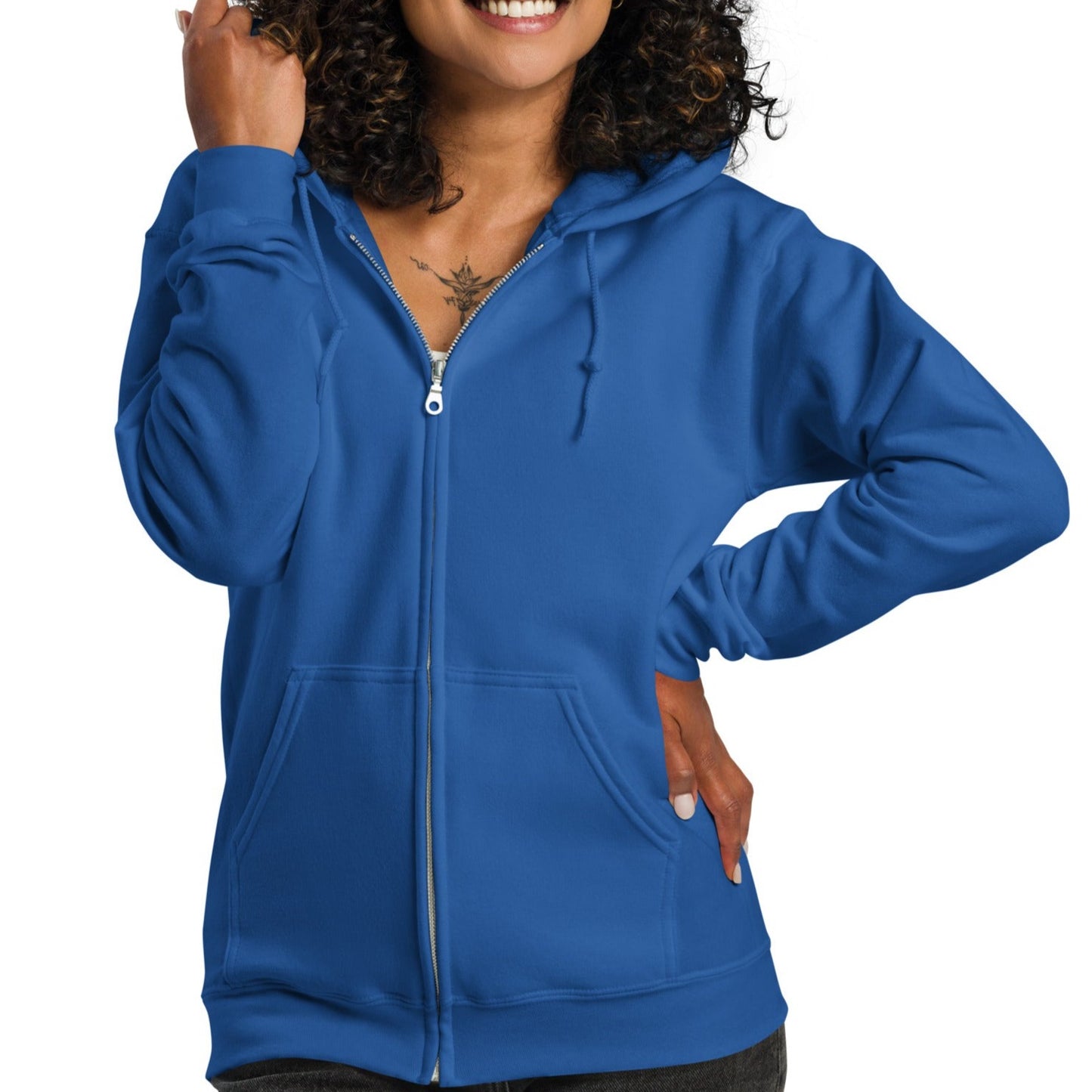 A Lot Can Happen In 3 Days Unisex Heavy Blend Zip Hoodie - White Print